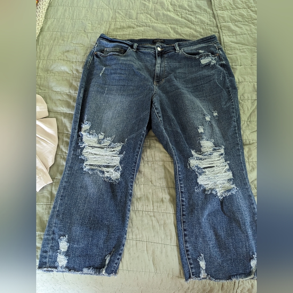 Judy Blue Straight Leg Cropped Jeans